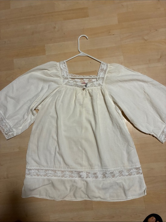 Cole Of California Tops - Cole of California Lace Trim Tunic square neck Size Medium100% Cotton , vintage
